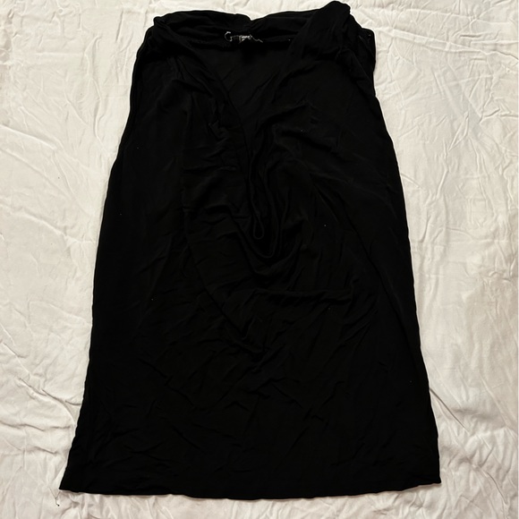 Bebe Small Black Scoopneck top - Picture 3 of 3